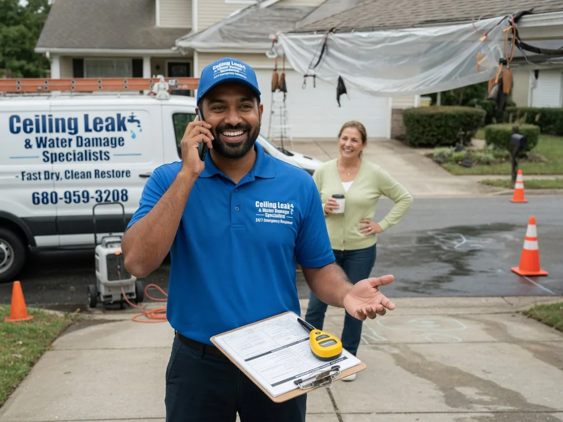 Ceiling Leak Cleanup Maypearl, TX FAQs